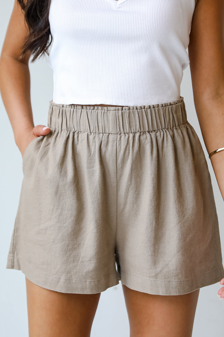 Certainly Effortless Linen Shorts