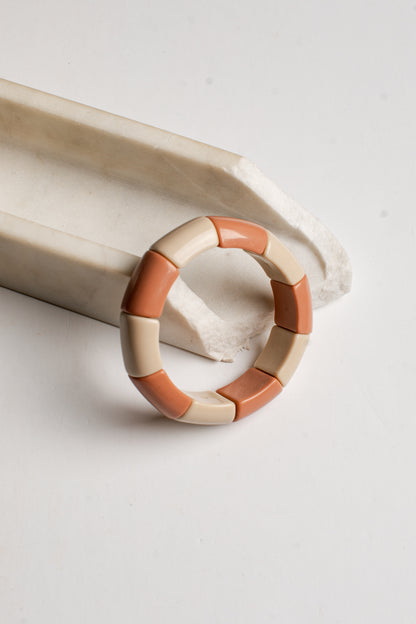 Hadley Mauve Colorblock Stretch Bracelet