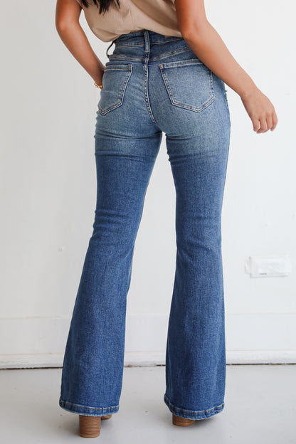 Margot Medium Wash High-Rise Flare Jeans