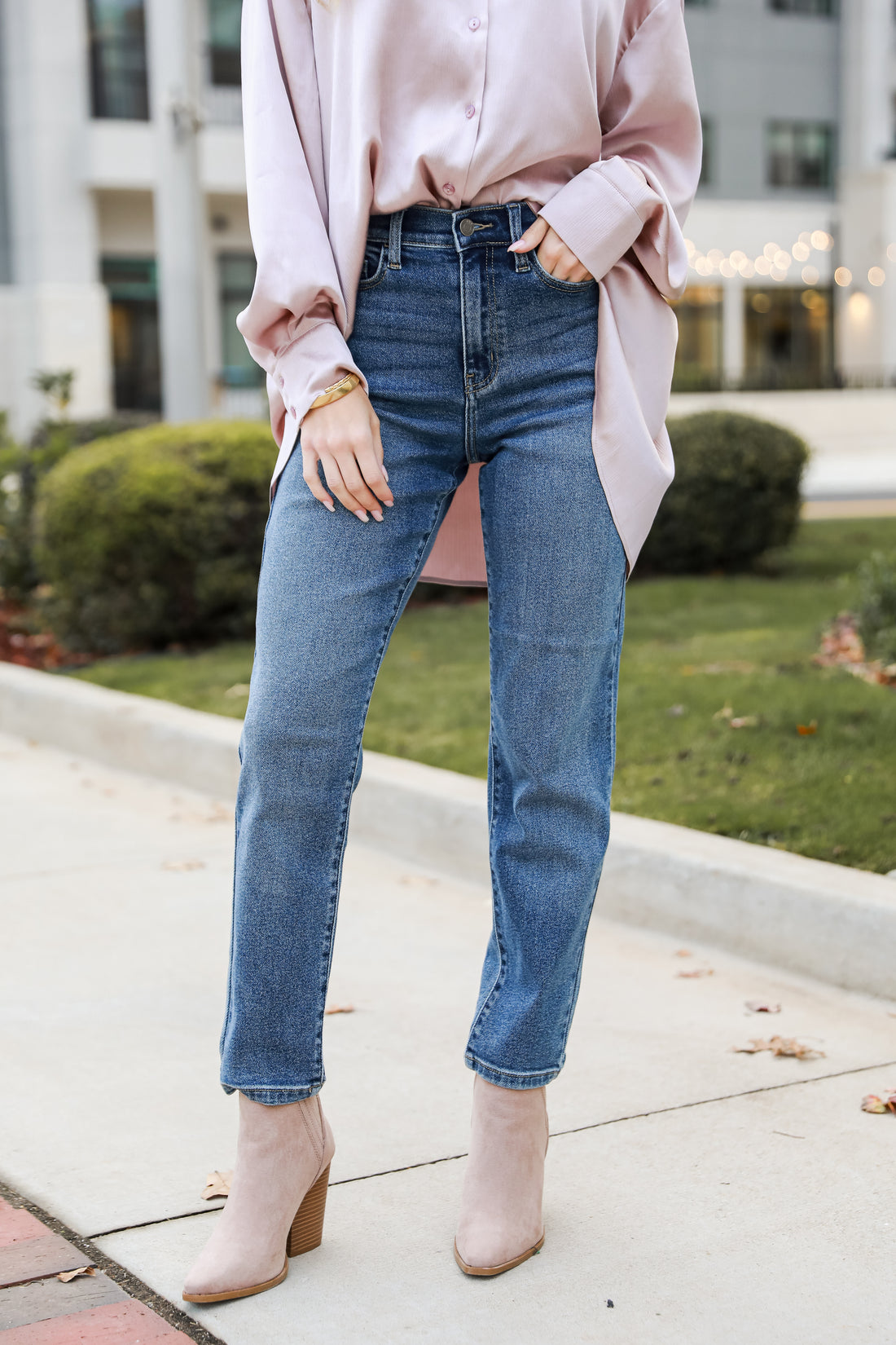 Medium Wash Mom Jeans