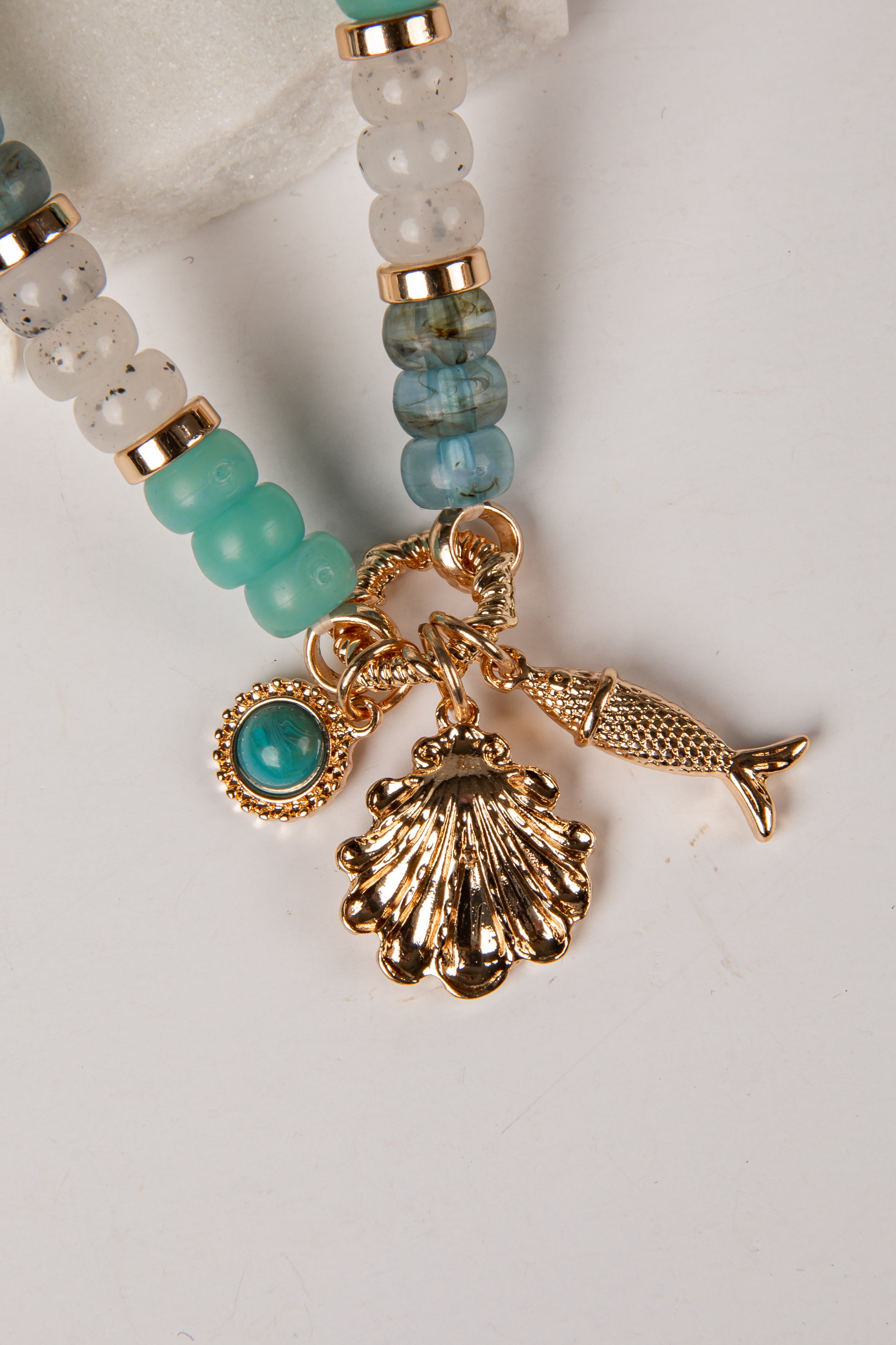 Cecilia Beaded Charm Toggle Bracelet