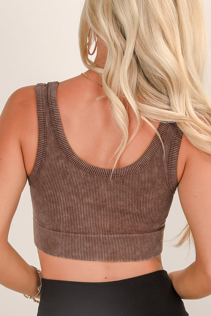 Lauren Ribbed Seamless Cropped Tank