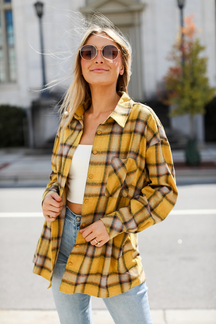 Mustard Plaid Flannel