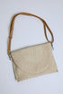 Changing Tides Tan Straw Clutch