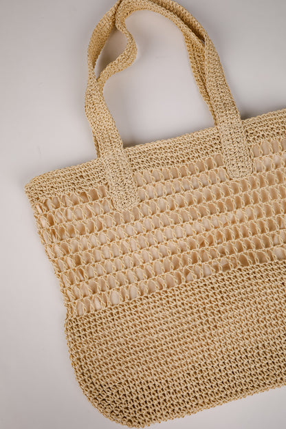 Savor The Slow Days Natural Straw Tote Bag