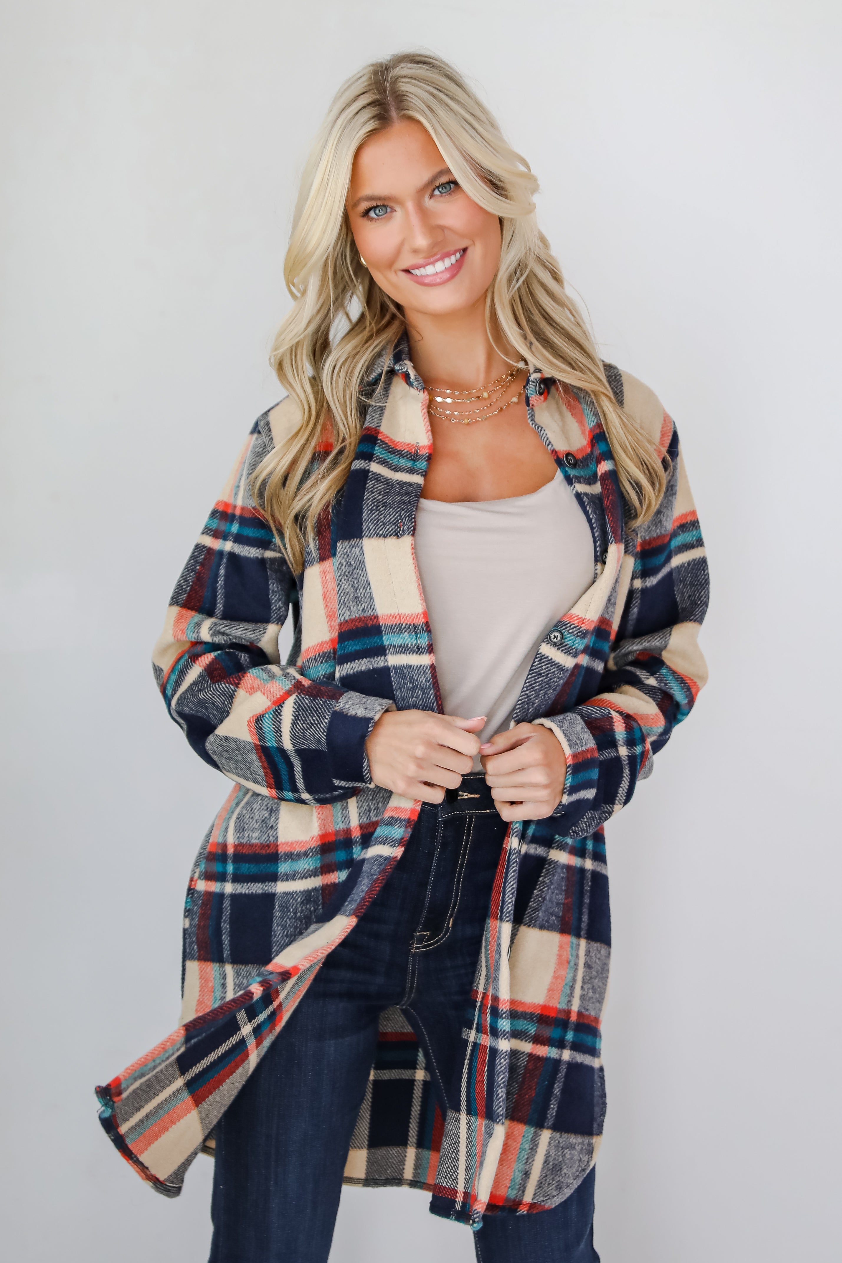 Poised Passion Plaid Shacket