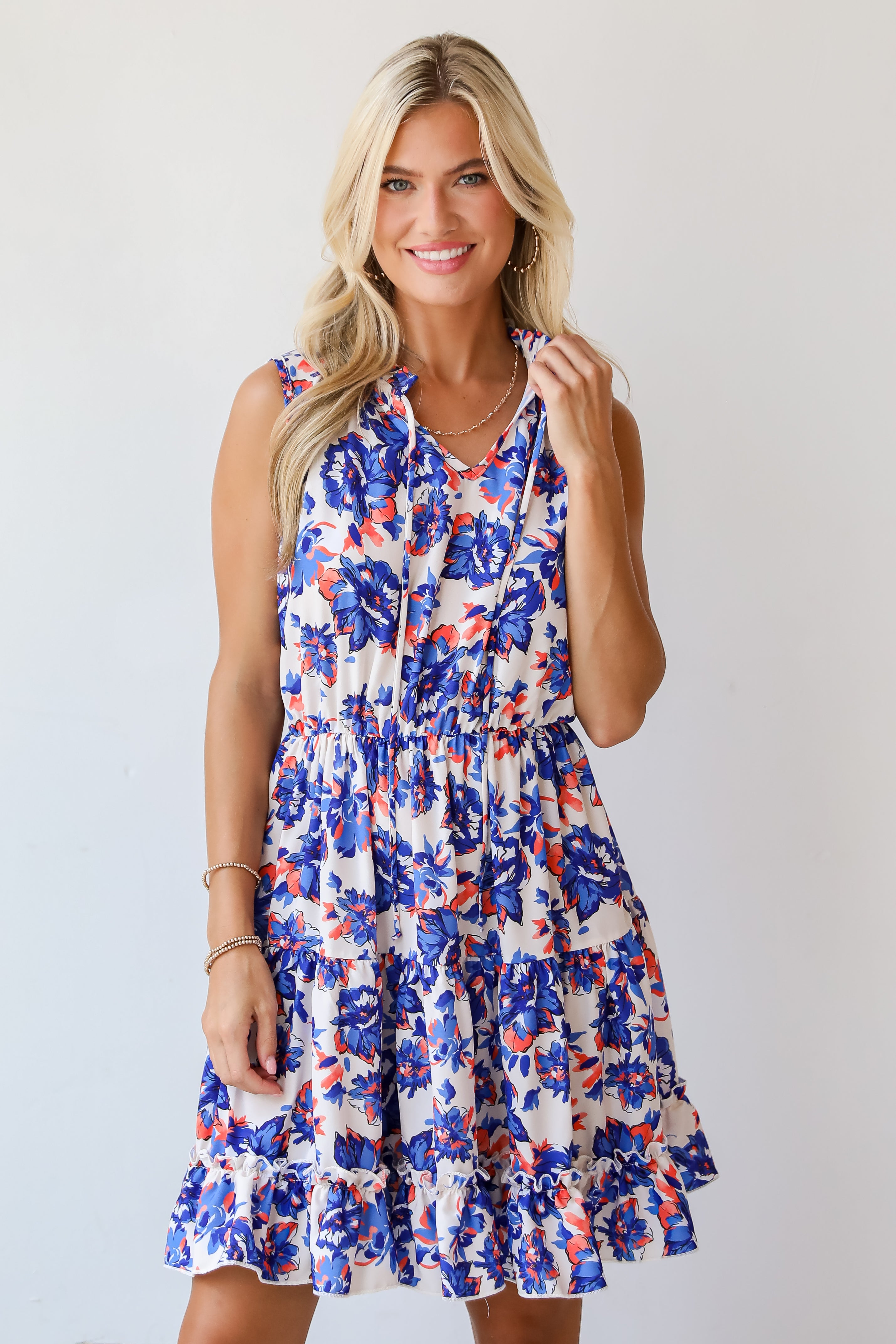 Formally Invited Navy Floral Mini Dress