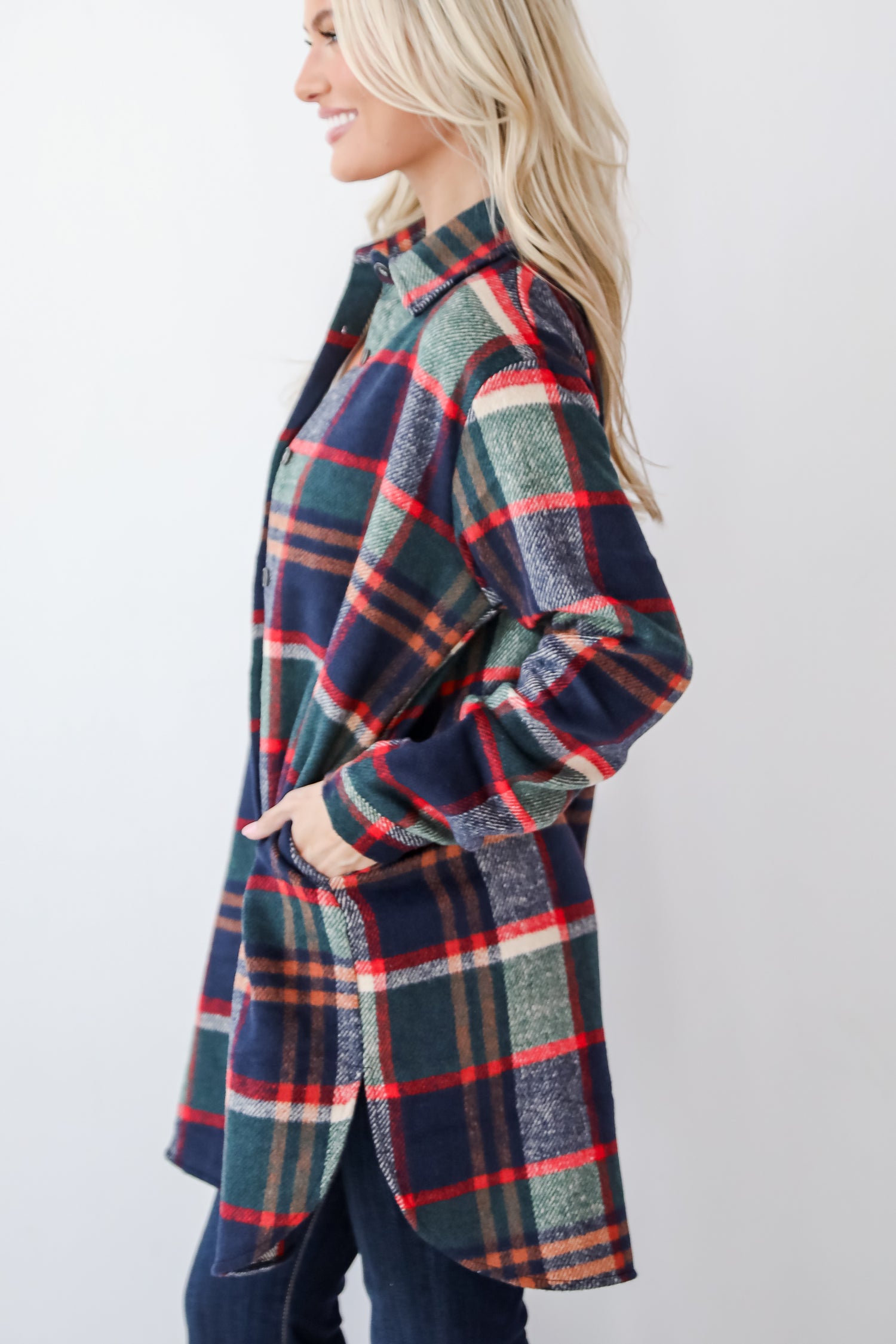 Poised Passion Plaid Shacket