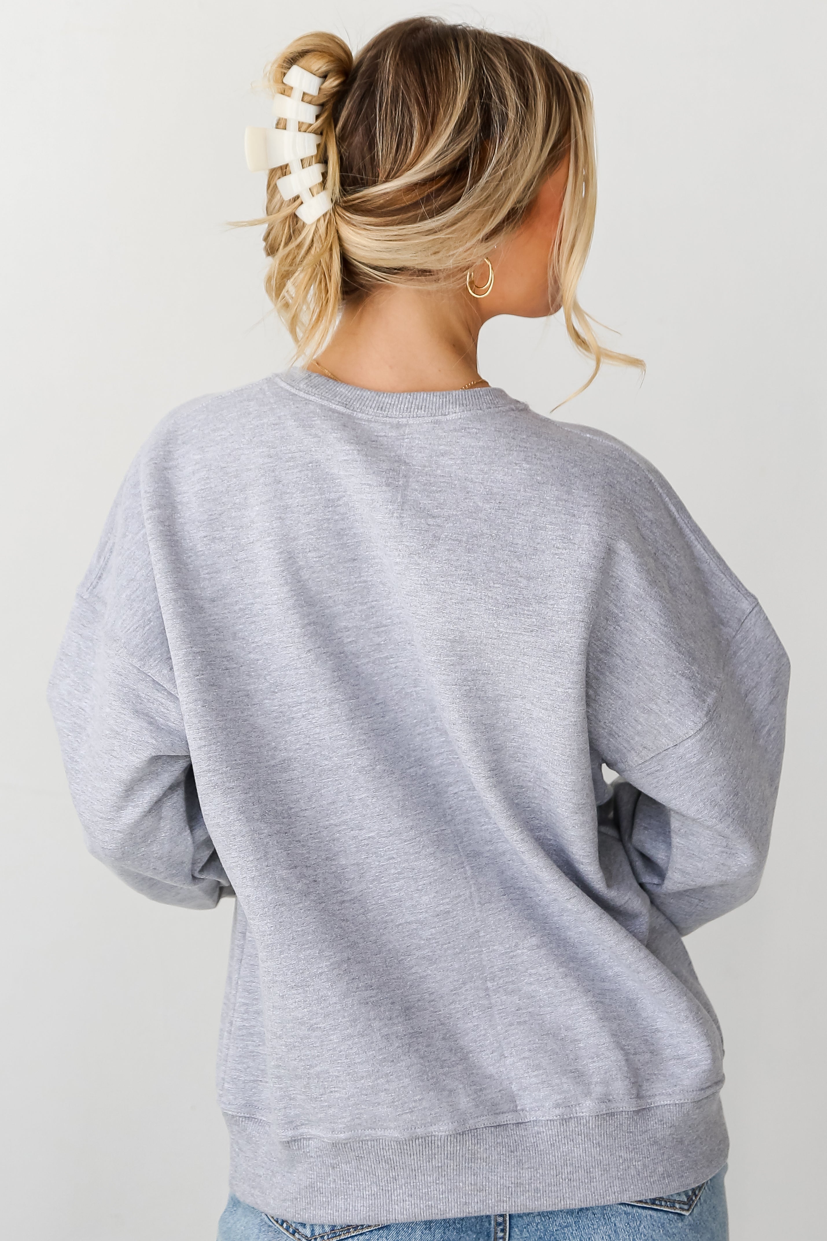 Heather Grey North Georgia Sweatshirt back view