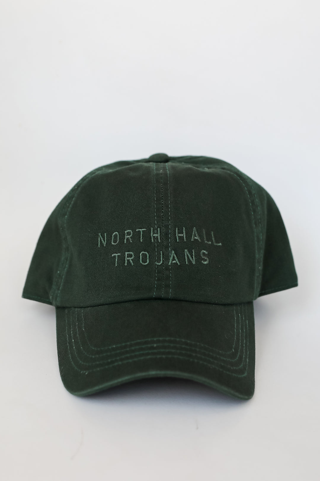 Dark Green North Hall Trojans Embroidered Hat
