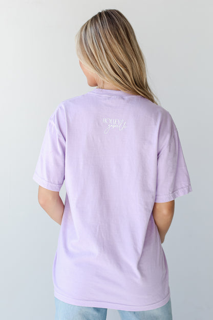 cute Lilac Nurse Tee back view