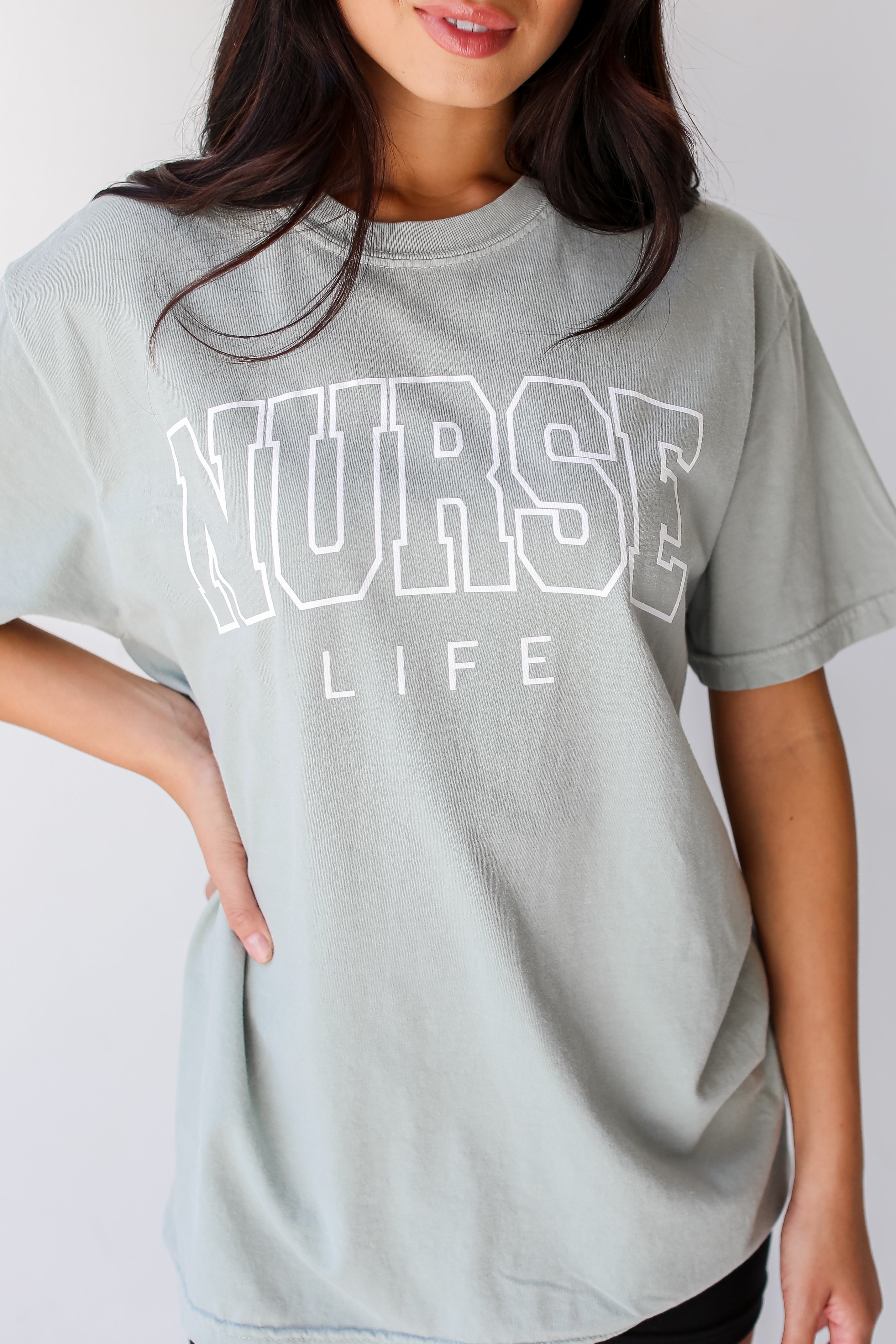 cute Sage Nurse Life Tee