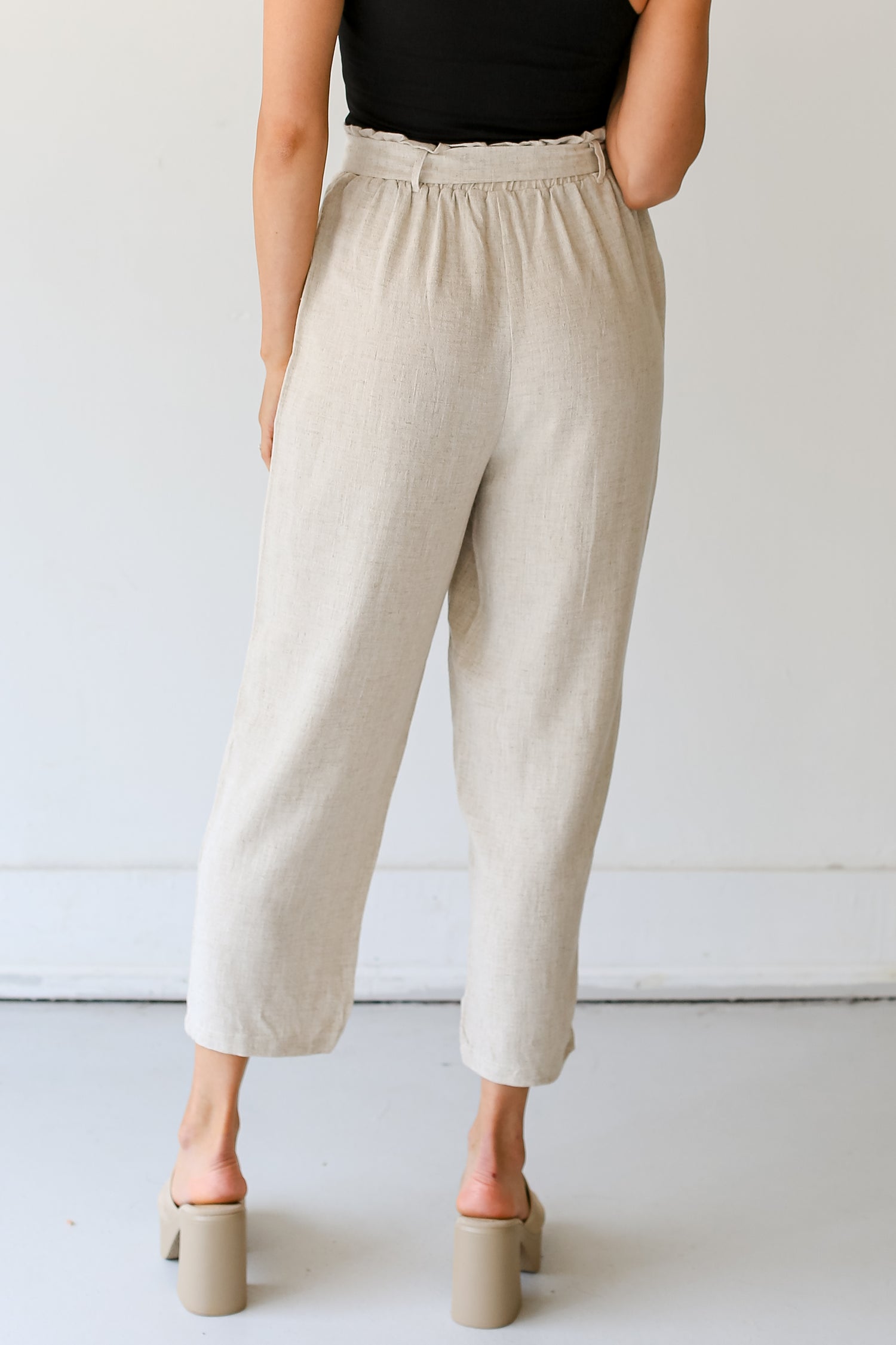 Linen Pants back view