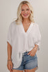 Constantly Trendy Off White Oversized Blouse