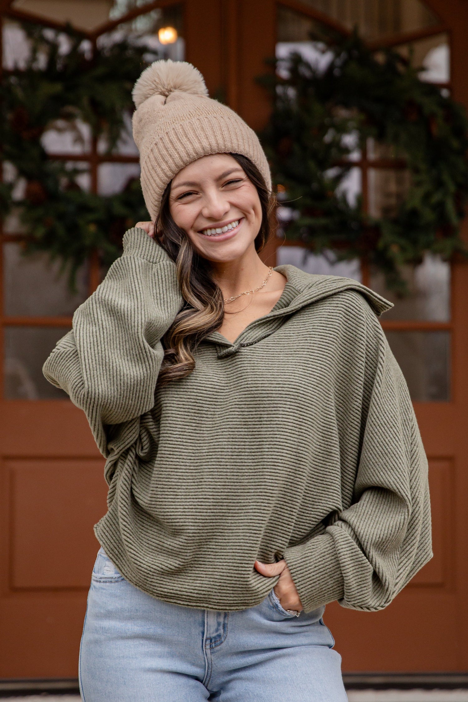 Alpine Comfort Soft Corded Knit Top