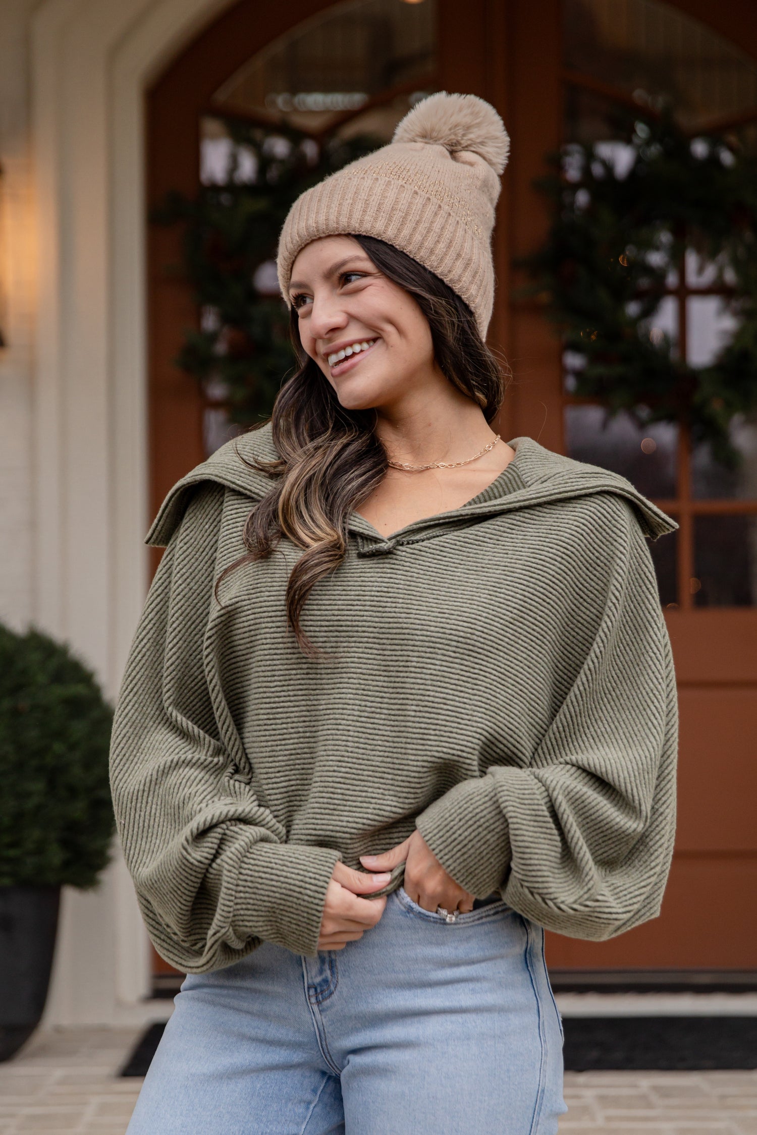 Alpine Comfort Soft Corded Knit Top