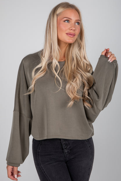 olive pullover