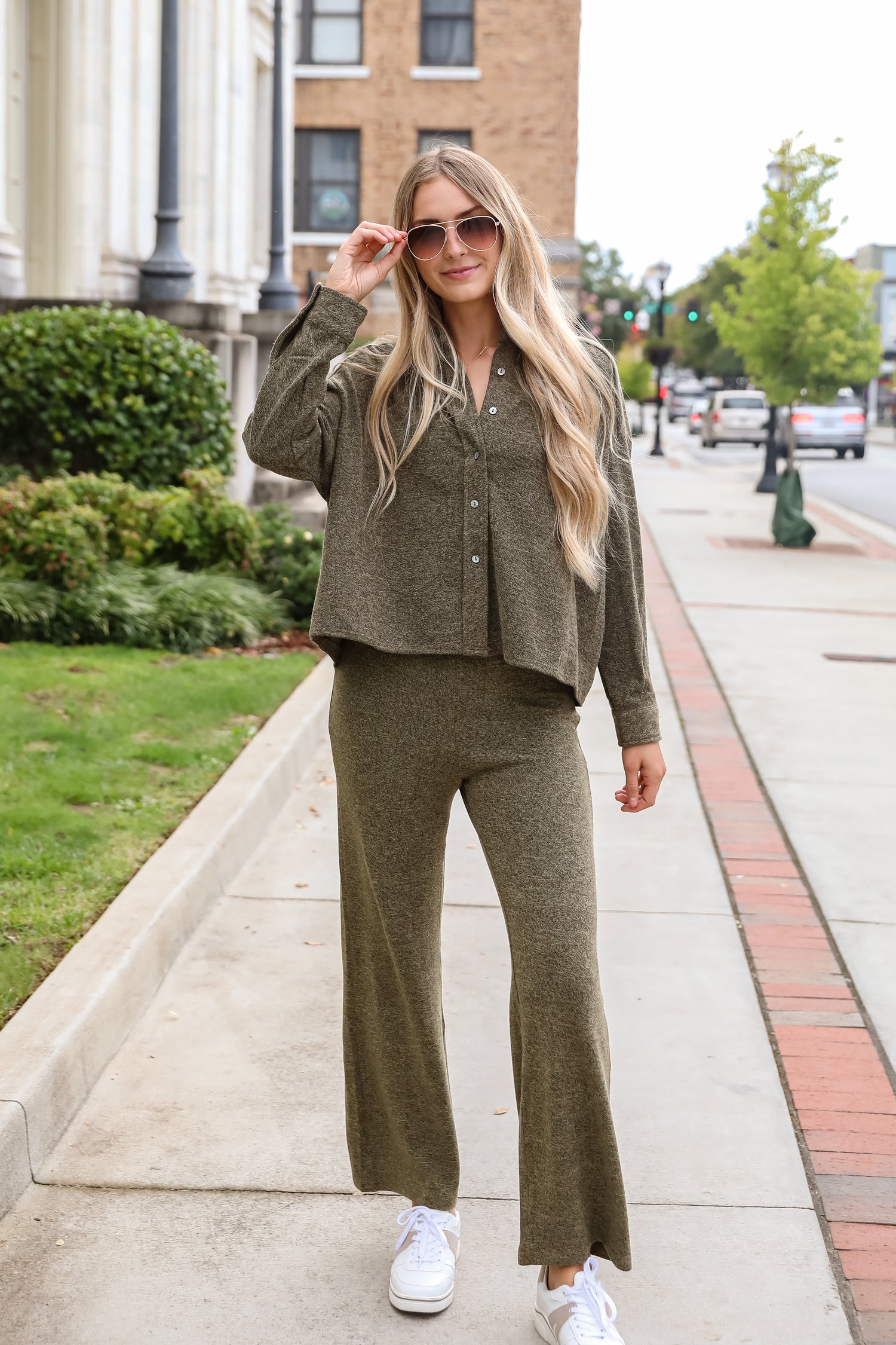 Coveted Coziness Olive Knit Pants