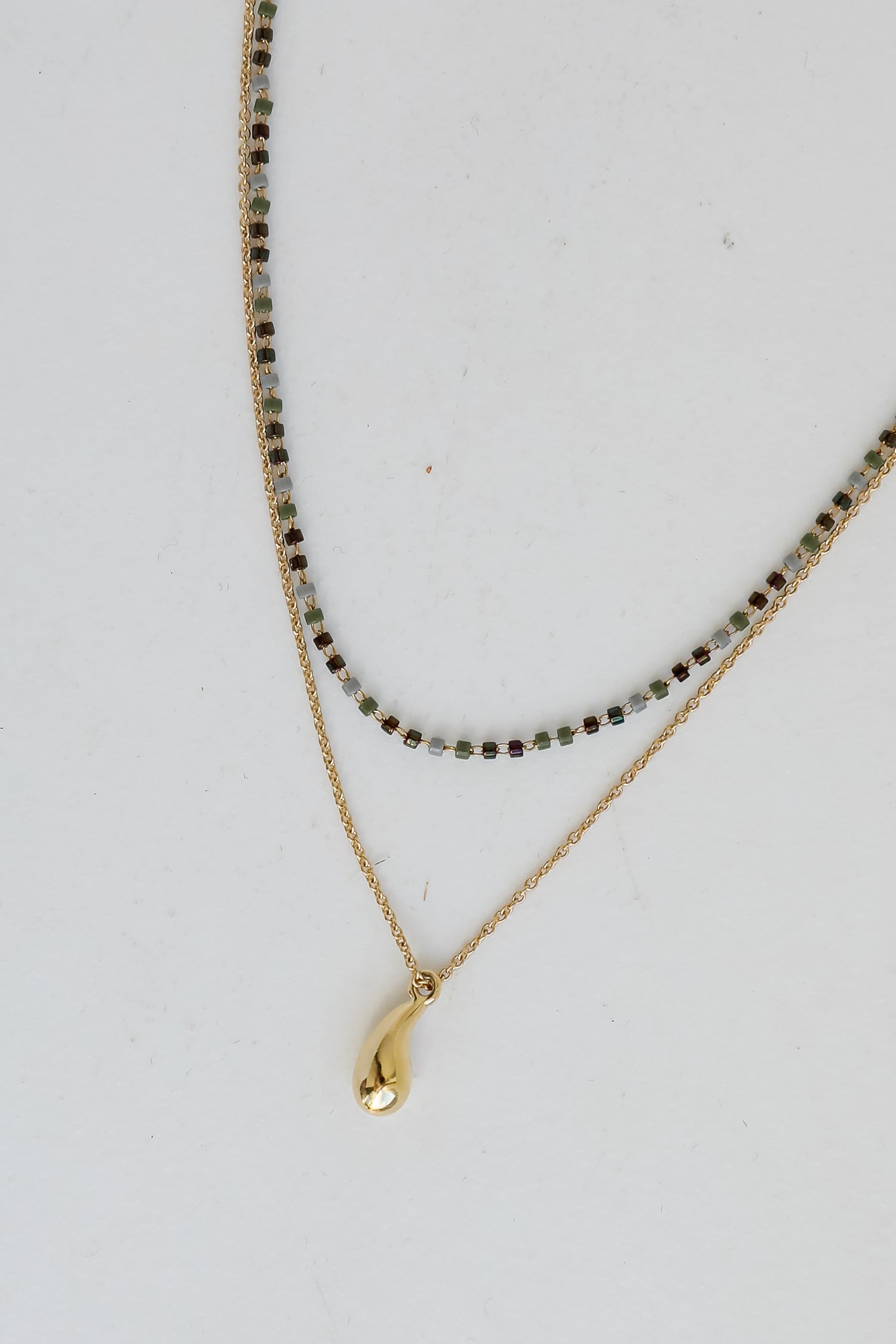 Emma Gold Beaded Layered Necklace