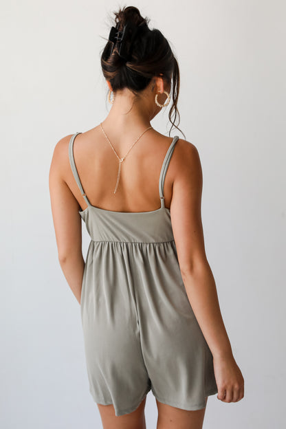 Days Like Today Light Olive Romper