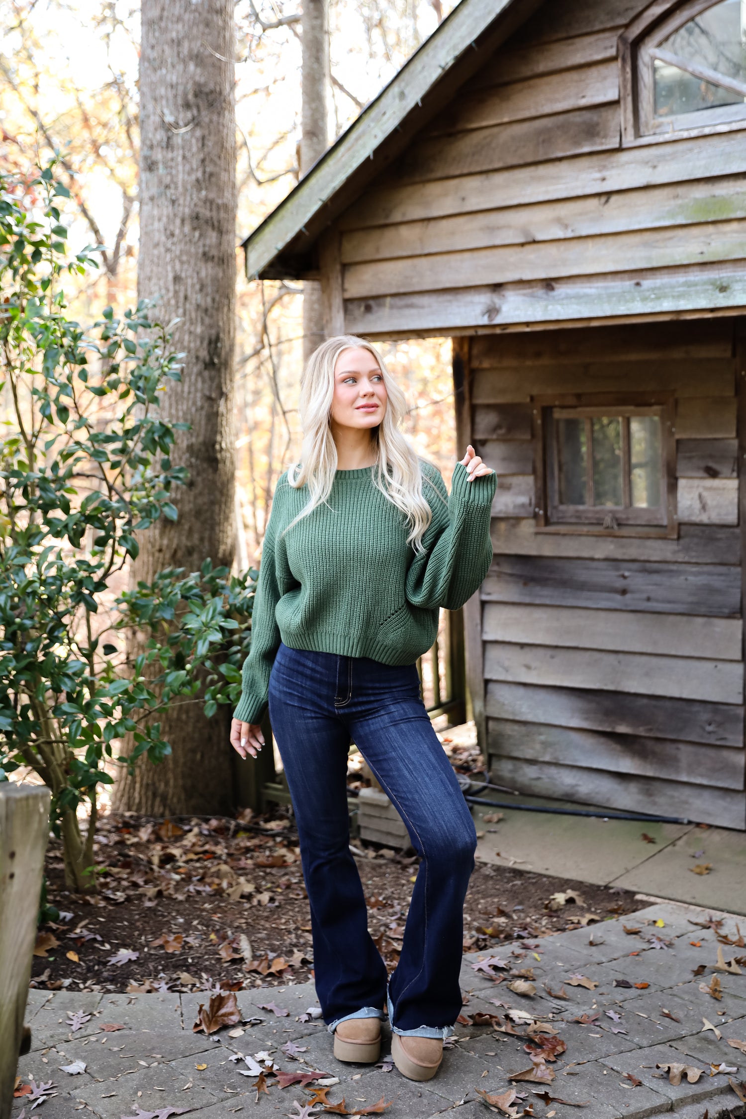 Immaculate Essence Olive Sweater