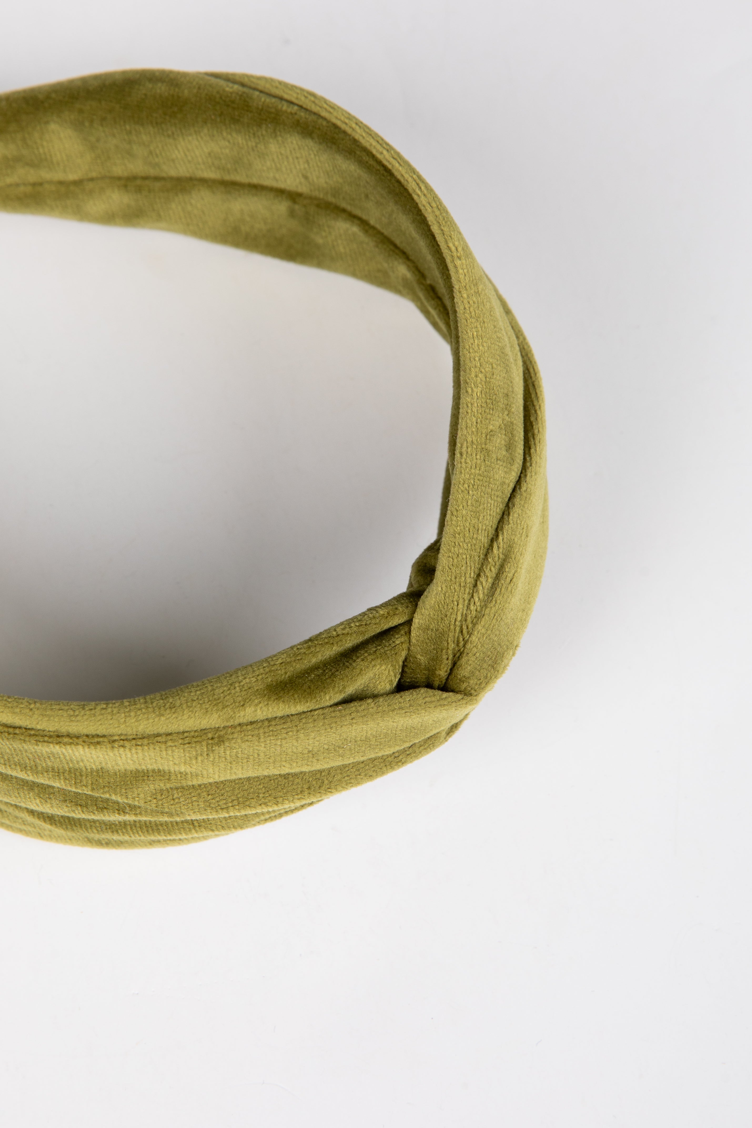 green velvet headband