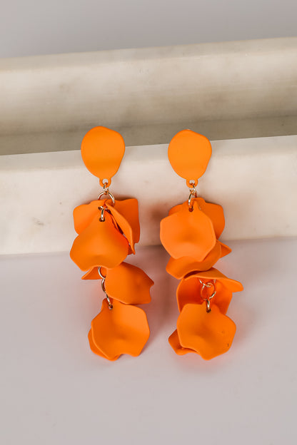 Dorothy Orange Statement Earrings