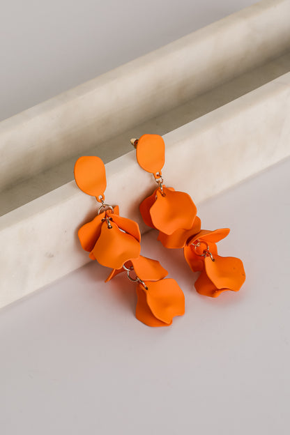 Dorothy Orange Statement Earrings