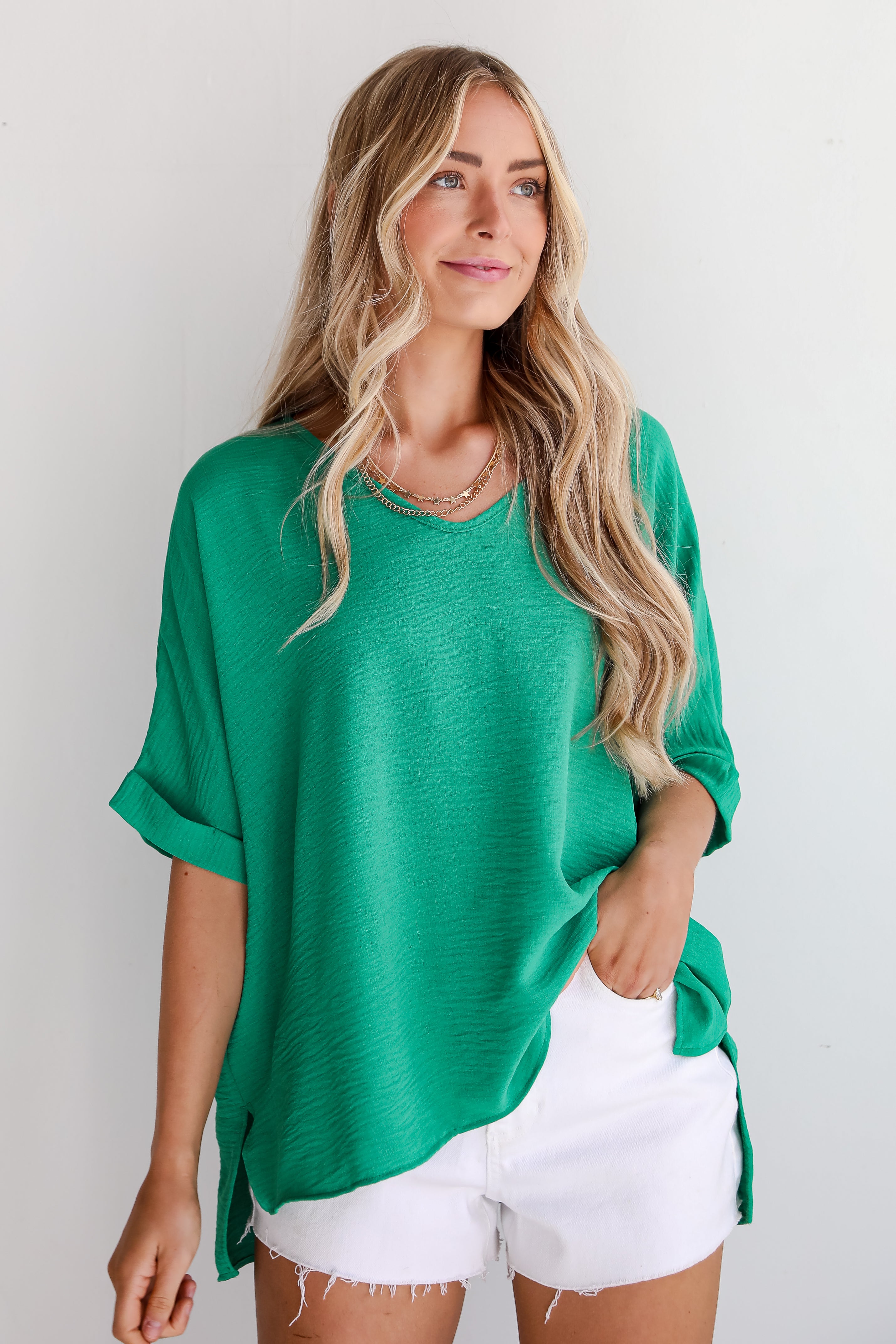 womens green Blouse