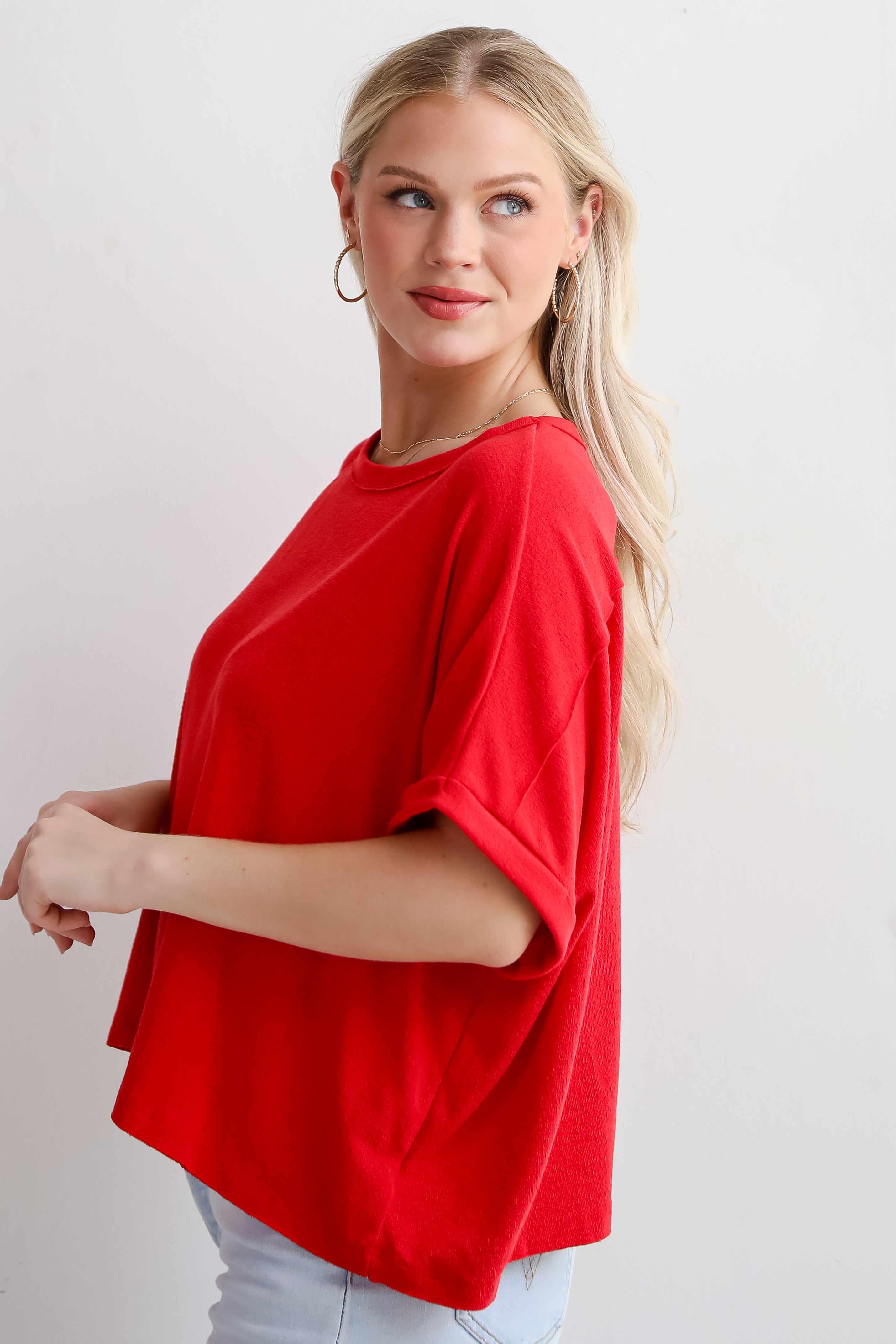 Madison Short Sleeve Knit Top