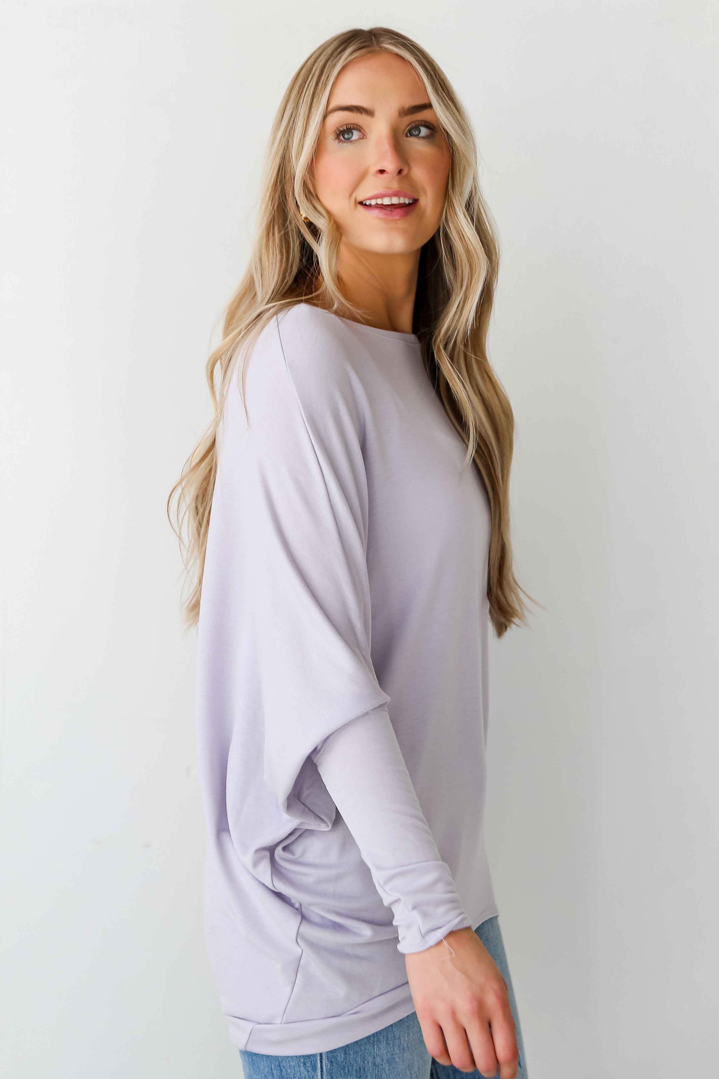 lavender Oversized Top for women