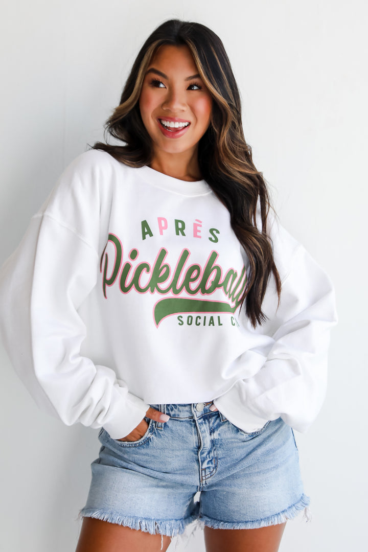 Après Pickleball Social Club Cropped Sweatshirt