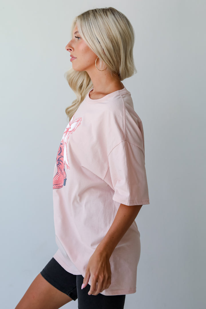 Boots & Bows Blush Graphic Tee