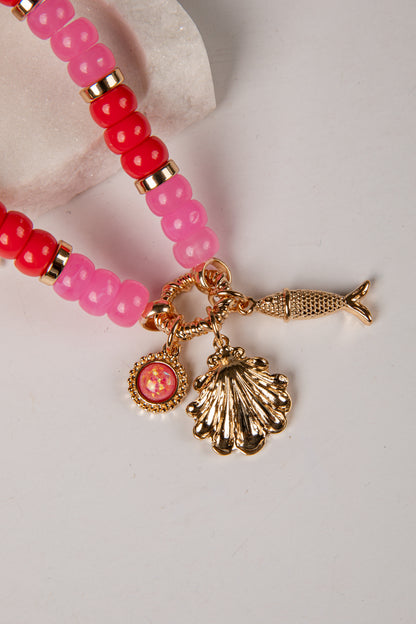 Cecilia Beaded Charm Toggle Bracelet