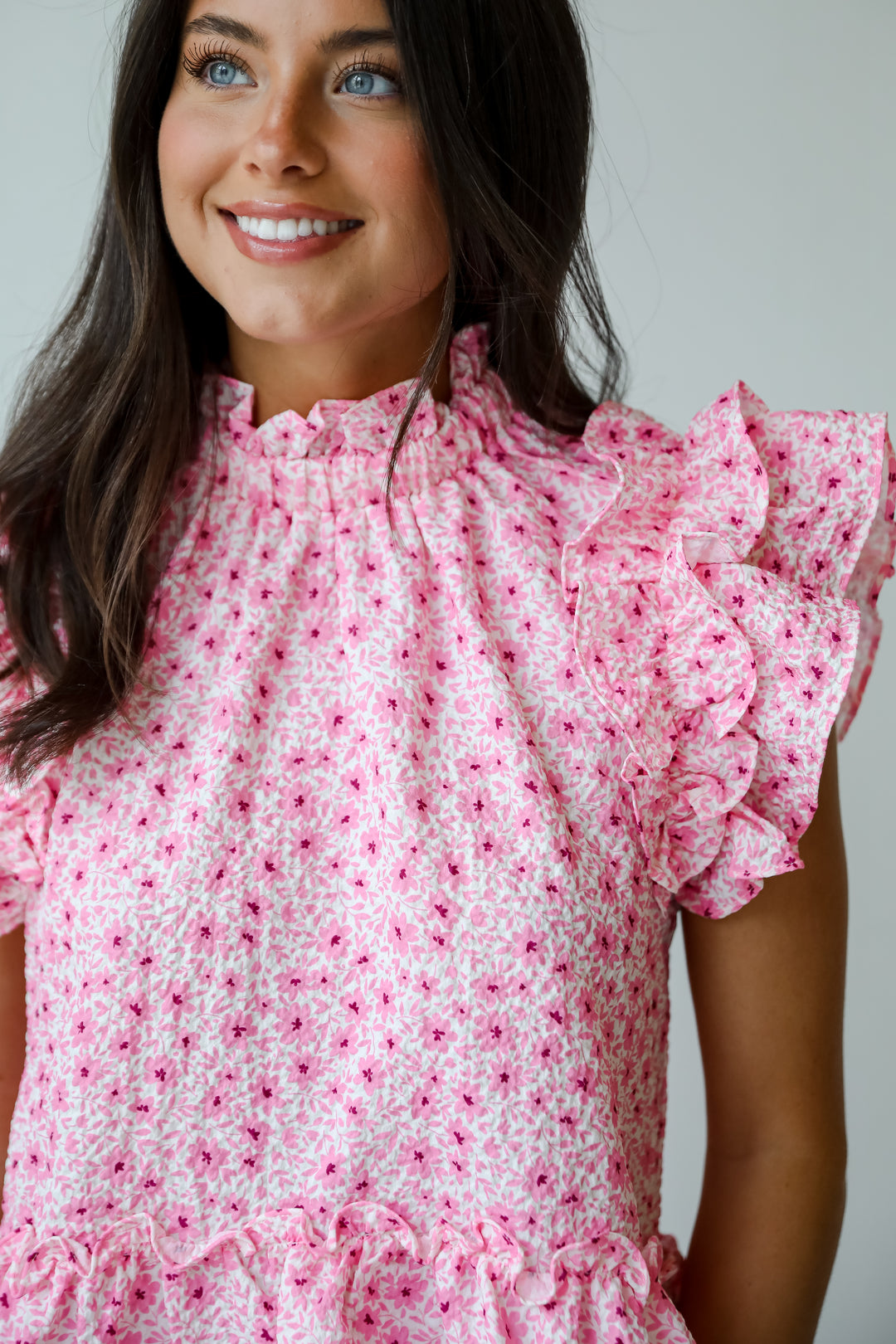 Sweetest Choice Pink Floral Blouse