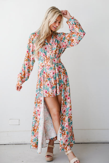 long floral dress