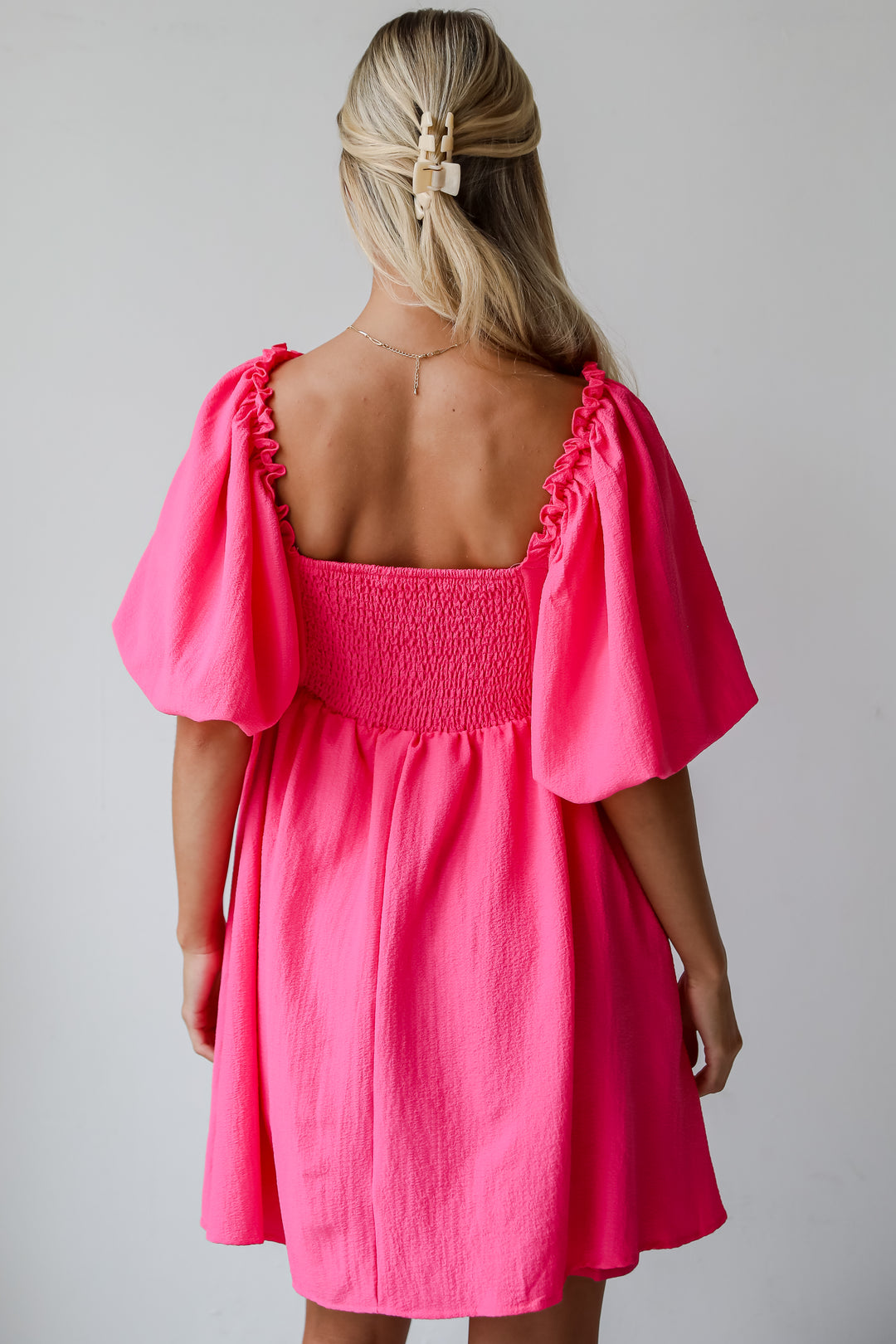 Unlimited Sweetness Pink Babydoll Mini Dress