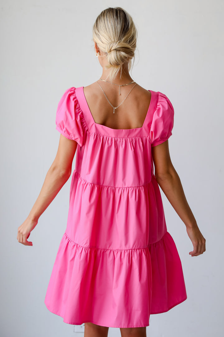 Sweetest Visionary Pink Tiered Mini Dress
