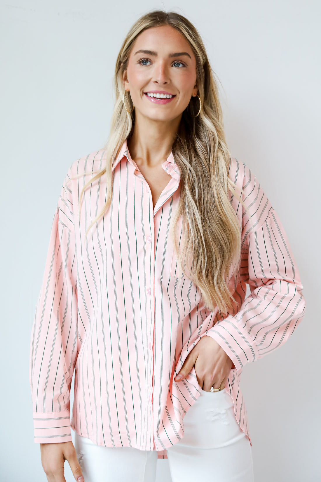 oversized button up