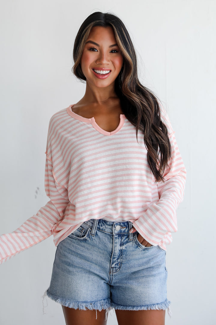 Everleigh Pink Striped Top