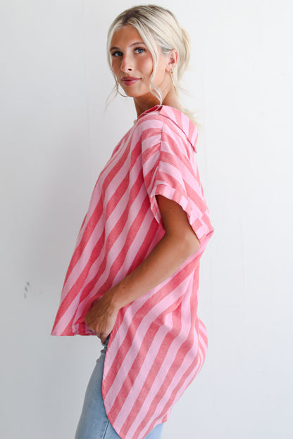 Pretty In Pink Striped Tunic