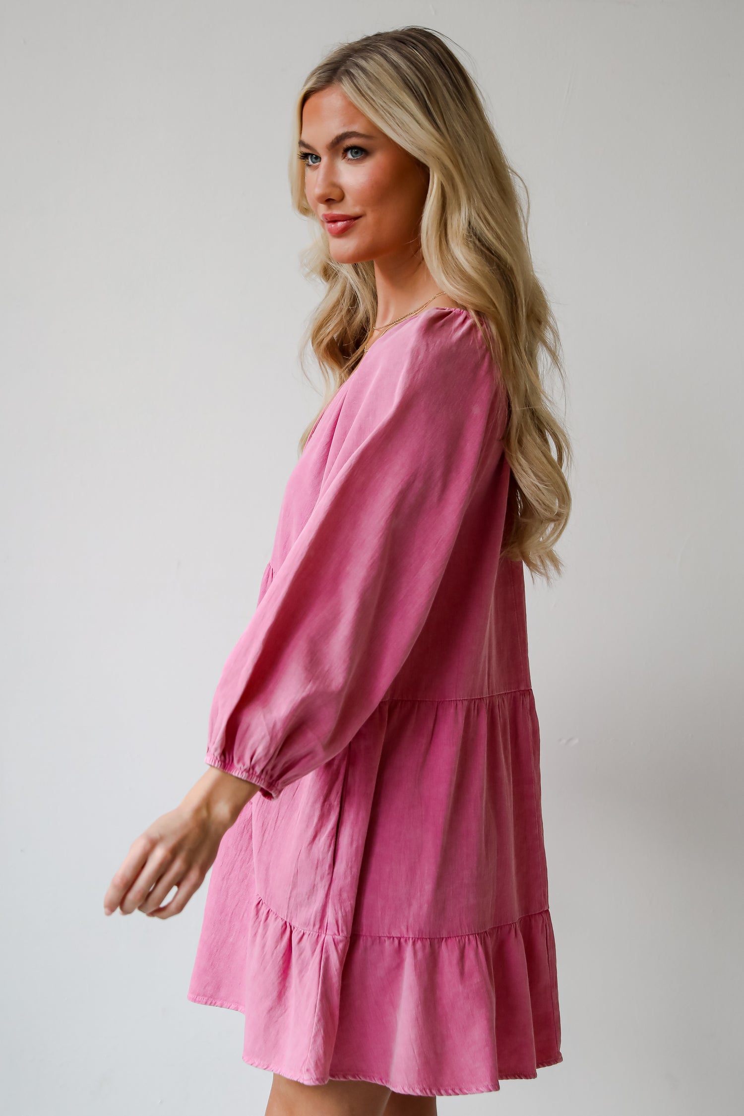 pink babydoll dress