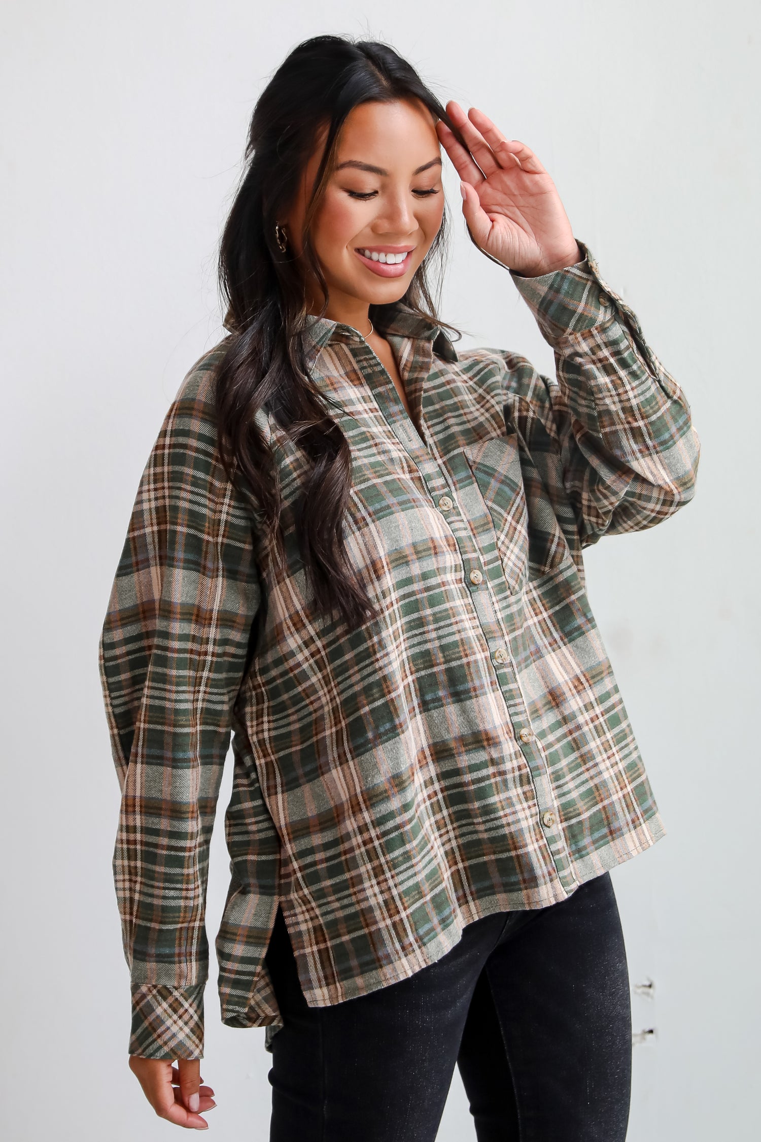 Autumn Concept Plaid Flannel