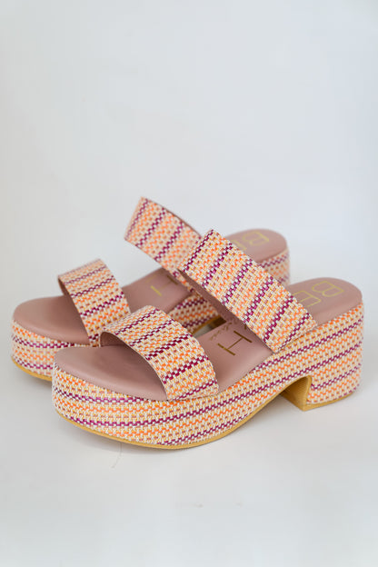 Pink Platform Espadrilles for women