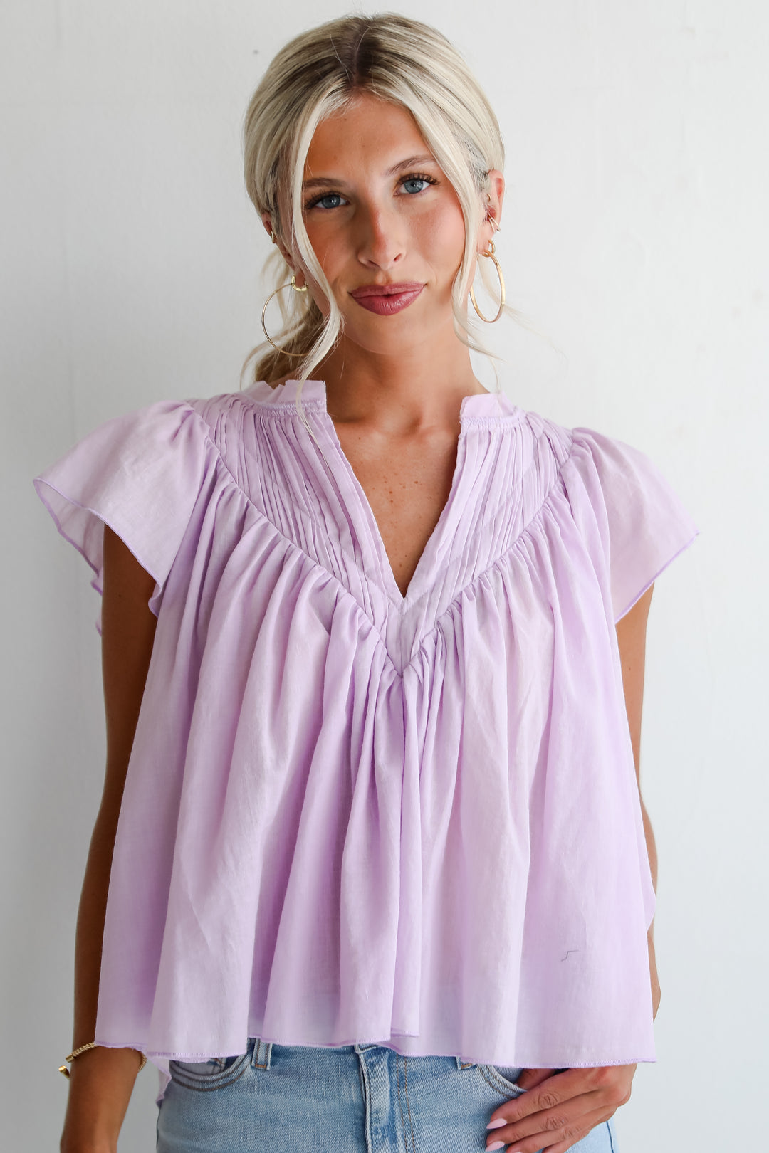 Exquisite Sweetness Lavender Blouse