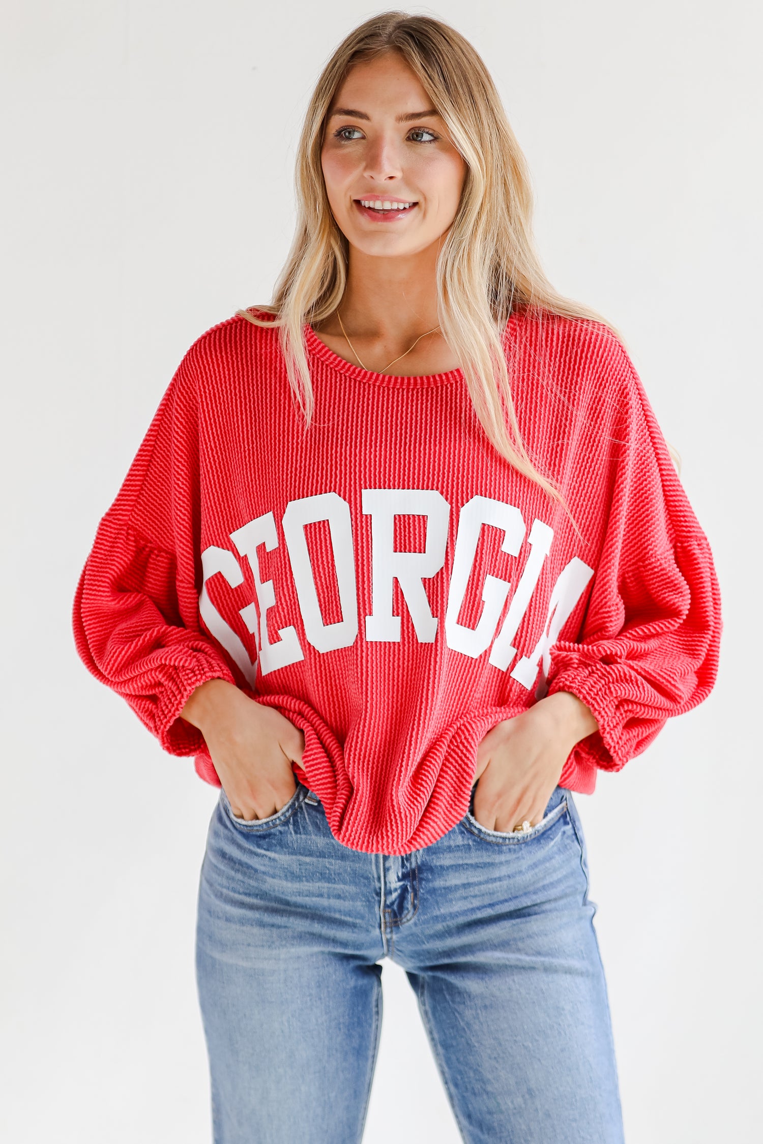 Georgia Corded Pullover