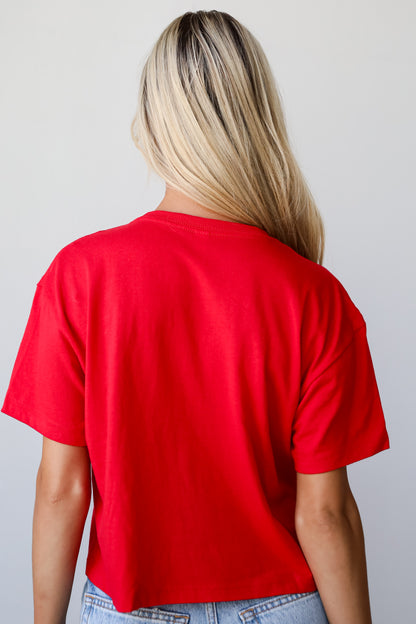 Red Chop Chop Cropped Tee