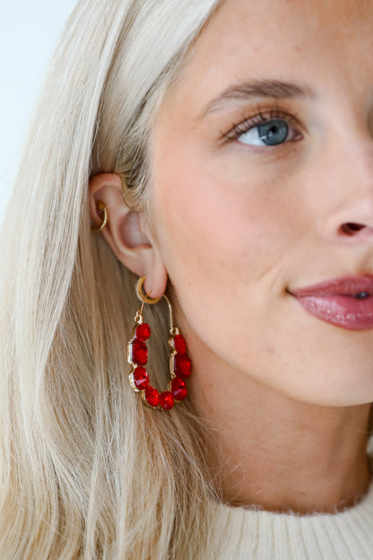 Brittany Gemstone Statement Earrings