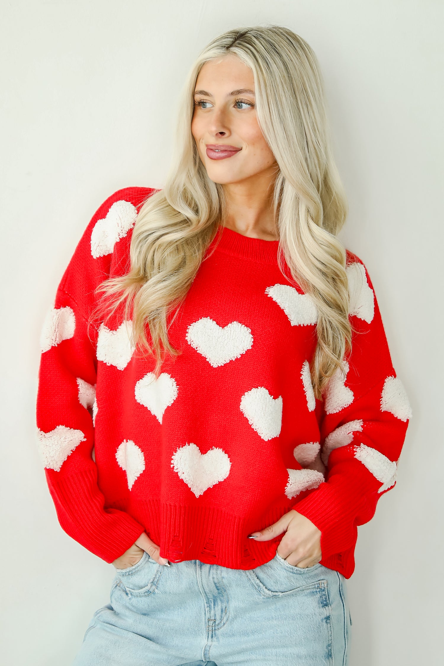 Easily Loved Heart Sweater