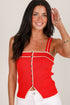 United In Love Red Knit Tank